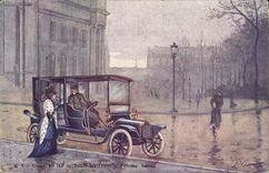CPA Fantaisie Automobile Coupe 10 HP de Dion Bouton Puteaux 