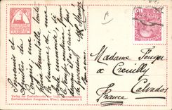 Caballo del caballero de Eucharistischer Kongress Wien 1912 del ilustrador de la POSTAL de la VENDIMIA