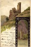 VINTAGE POSTCARD Illustrateur Ruins Ehrenfels Mausethrum