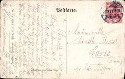 VINTAGE POSTCARD Illustrator Tavern Woman