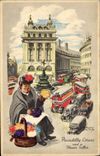 CPA London Piccadilly Circus and the Hoer Siller 
