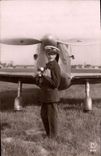 CPA Fantaisie Avion Aviation Homme
