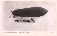 CPA Avion Aviation Dirigeable Zeppelin Zodiac III 1909