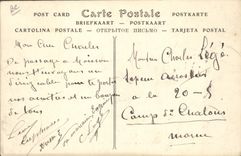 VINTAGE POSTCARD Plane Aviation Airship Zeppelin the Republic with equipment