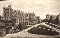 CPA London Windsor Castle Lower Ward And St Georae's Chanel