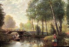 VINTAGE POSTCARD Fantasy Landscape of France