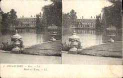 CPA Angleterre Kew Le musee et l'etang