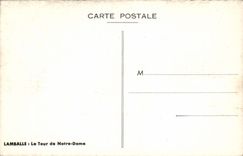 VINTAGE POSTCARD Lamballe the Tower of Notre Dame