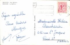 MODERN CARD Bruges the belfry