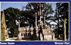 MODERN CARD Happy New Year Bloavez Mad Brittany