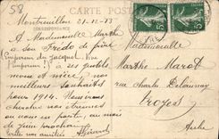 VINTAGE POSTCARD the viaduct of Montreuillon Morvan