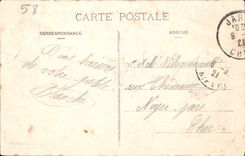 Oficina central de la casa de Nevers de la POSTAL de la VENDIMIA de la hermana de la casa Bernadette de la caridad