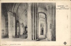 CPA Saintes Interieur de L'Eglise St Eutrope