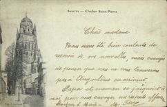 CPA Saintes Clocher Saint Pierre