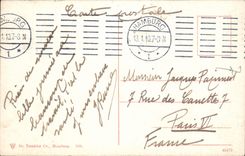 VINTAGE POSTCARD Hamburg Boat