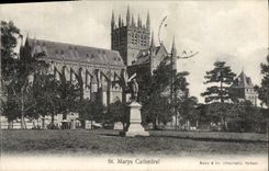 VINTAGE POSTCARD St Marys Cathedral