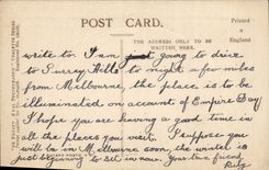 VINTAGE POSTCARD The farm cottage