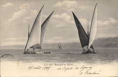 CPA Barques du Leman Bateaux
