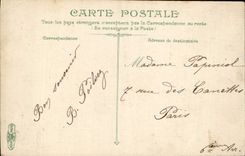 VINTAGE POSTCARD Tow boat of help