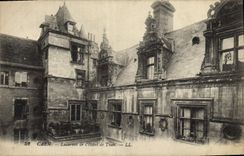 VINTAGE POSTCARD Caen Attic windows De I' Hotel De Than