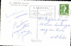 CPM Cabourg La Piscine Et La Plage