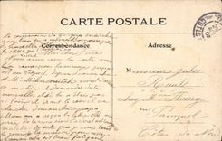 VINTAGE POSTCARD Paris Gate De I' Eglise Eustace Saint