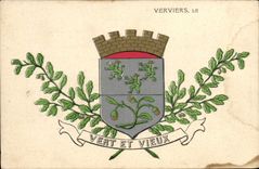 VINTAGE POSTCARD Verviers Armorial bearings