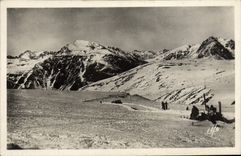 MODERN CARD the Winter sports has Puymorens Height of the Collar and descent towards Hospitalet