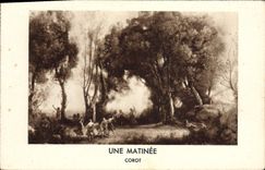 CPA Une Matinee Corot