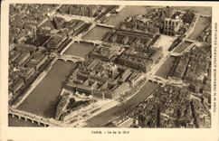 VINTAGE POSTCARD Paris Island Of the ISCED
