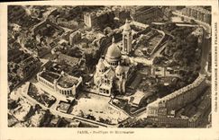 VINTAGE POSTCARD Paris Basilica De Montmartre
