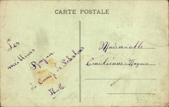 VINTAGE POSTCARD Camp Of Trawl-nets Part Of the military Hutments Seen from in the Militaria plane