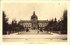 POSTAL Estrasburgo de la VENDIMIA y el paladar del Rin