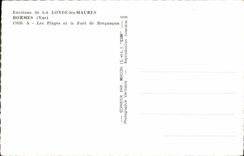 MODERN CARD Londe the Bormes Moors beaches and the fort of Bregancon