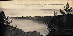 VINTAGE POSTCARD a Sea Of Fogs On the Valley of Ay seen heights of Louvesc