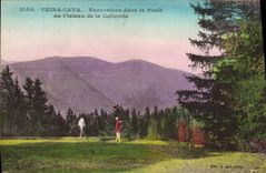 VINTAGE POSTCARD Peira Undermined Excursions In the Drill with the plate of Calmette