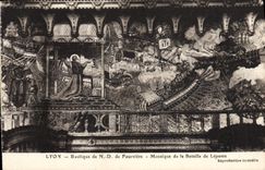 CPA Lyon Basilique De ND de Fourviere Mosaique de la bataille de Lepante 