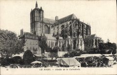 CPA Le Mans Abside De La Cathedrale Marche