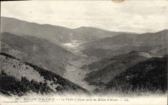 VINTAGE POSTCARD Balloon Of Alsace the Valley Of Alsace taken of the balloon of Alsace