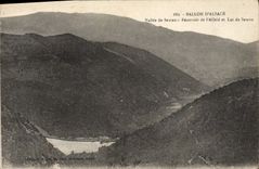 CPA Ballon D'Alsace Vallee De Sewen Reservoir de l'Alfeld et lac de Sewen