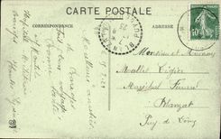 VINTAGE POSTCARD Surroundings De Bareges Collar Of Touamalet Motor-road Western Reverse