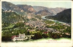 CPA In Valsesia Panorama generale di Varallo