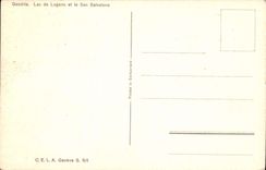 CPA Gandria Lac de Lugano et le San Salvatore