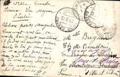 VINTAGE POSTCARD Luino Lago Maggoire Panorama