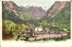 VINTAGE POSTCARD In Valsesia Valdobbia Rivetted