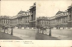 POSTAL Inglaterra Londres de la VENDIMIA el ministerio de finanzas