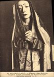 VINTAGE POSTCARD Villandry the Castle MATER Dolorosa Sculpture of wood by Alonso El Cano