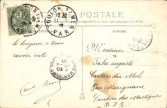 VINTAGE POSTCARD Boat a group of survivors of the catastrophe of Iena