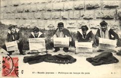 CPA Bateau Marins Bande joyeuse Politique en temps de paix 