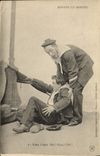 VINTAGE POSTCARD Bateau Sailors Hoists has edge